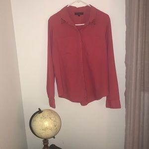 SANCTUARY Coral button up dress shirt